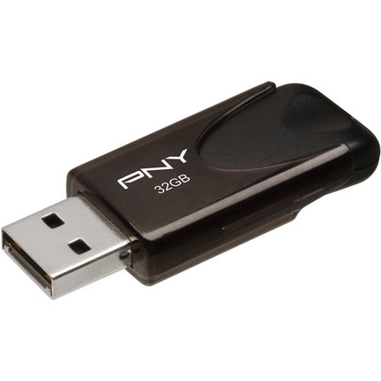 PNY 32GB Attache 4 USB 2.0 Memoria Flash con diseño sin tapa y llave USB