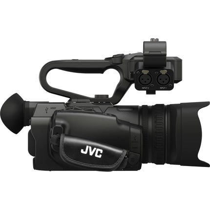 JVC GY-HM250 Cámara de Video UHD 4K con Zoom Óptico 12x y Streaming HD