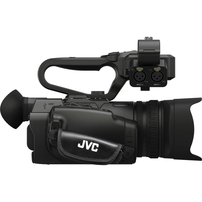 JVC GY-HM250 Cámara de Video UHD 4K con Zoom Óptico 12x y Streaming HD