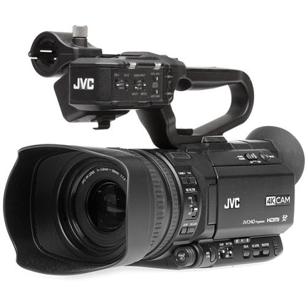 JVC GY-HM250 Cámara de Video UHD 4K con Zoom Óptico 12x y Streaming HD
