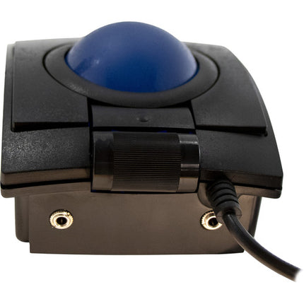 X-keys L-Trac Trackball azul negro con resolución ajustable 1600 dpi y diseño ergonómico