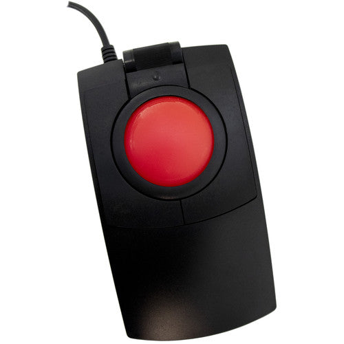 X-keys L-Trac Trackball rojo negro con tecnología láser y resolución ajustable 1600 dpi
