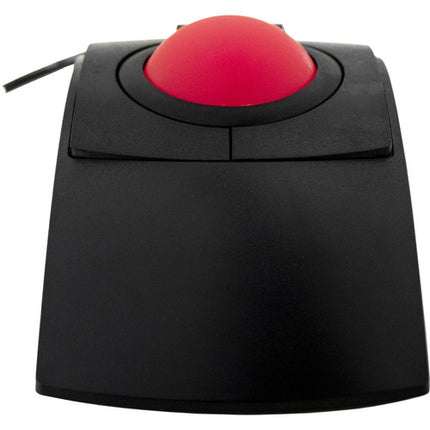 X-keys L-Trac Trackball rojo negro con tecnología láser y resolución ajustable 1600 dpi