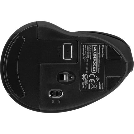 Kensington Pro Fit Ergo Ratón Vertical Inalámbrico Negro 2.4 GHz 1600 dpi