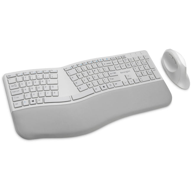 Kensington Pro Fit Ergo Teclado y Ratón Inalámbrico 2.4 GHz Bluetooth 1600 dpi