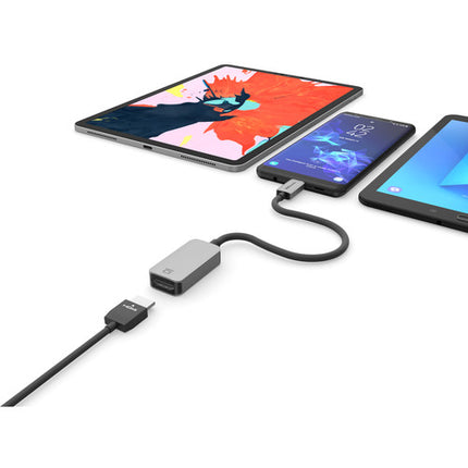 EZQuest Adaptador USB Type-C a HDMI 4K 60 Hz Aluminio Anodizado