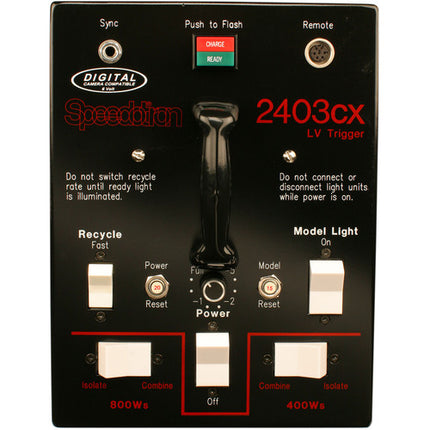 Speedotron 2403CX Fuente de Alimentación 120V 50-2400Ws 4 Niveles