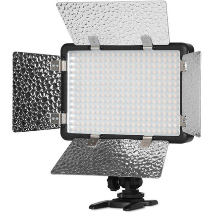 Godox LF308D Luz LED de Video Luz Diurna 5600K Regulable con Sincronización y Filtros
