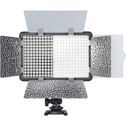 Godox LF308D Luz LED de Video Luz Diurna 5600K Regulable con Sincronización y Filtros