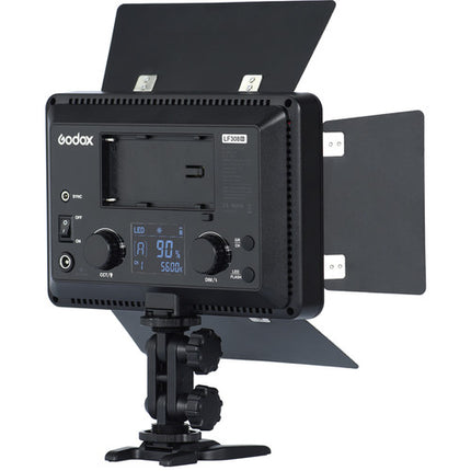 Godox LF308D Luz LED de Video Luz Diurna 5600K Regulable con Sincronización y Filtros