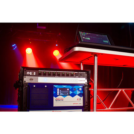 American DJ POW-R BAR RACK USB Distribuidor de energía con 10 salidas y 2 USB Dual USB 8 salidas con interruptor
