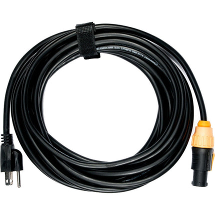ADJ IP65 Cable de alimentación 3 clavijas Edison 25 pies resistente IP65