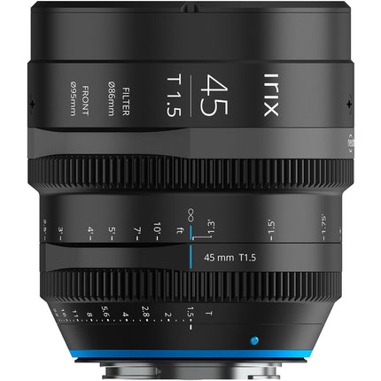 IRIX 45mm T1.5 Objetivo Cine Montura PL Apertura T1.5 T22 Diámetro 95mm