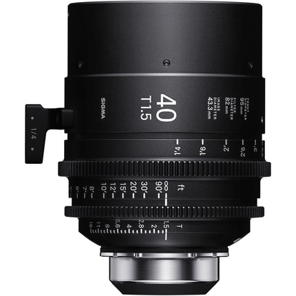 Sigma 40mm T1.5 objetivo cine PL montura Full Frame apertura T16
