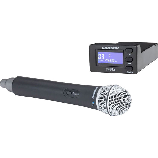 Samson Concert 88a Sistema de Micrófono Inalámbrico para PA XP310w o XP312w Banda K 470-494 MHz 8 Horas de Uso 100 Frecuencias