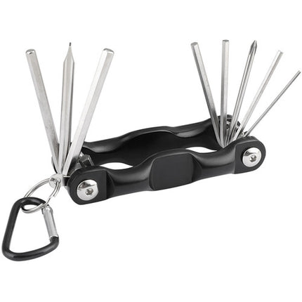 CAMVATE Llave Hexagonal Multiherramienta 8 en 1 con 6 Llaves Hex y Mosquetón