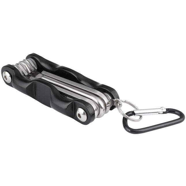 CAMVATE Llave Hexagonal Multiherramienta 8 en 1 con 6 Llaves Hex y Mosquetón