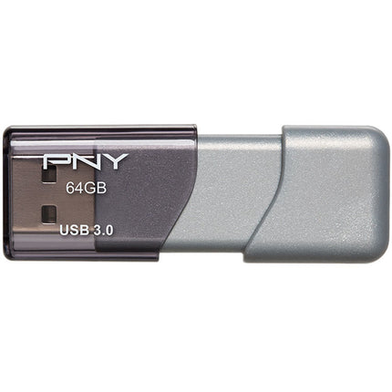 PNY 64GB Turbo Attaché 3 USB 3.0 Memoria Flash 100 MB/s Gris