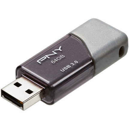PNY 64GB Turbo Attaché 3 USB 3.0 Memoria Flash 100 MB/s Gris