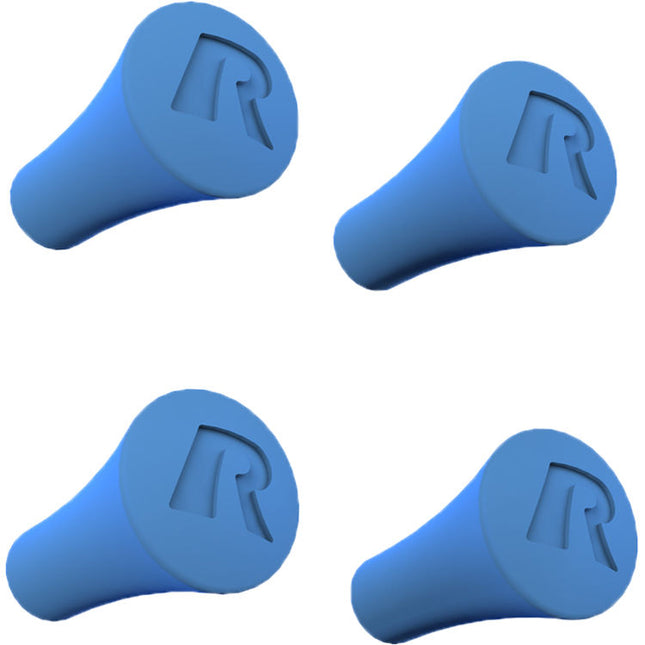 RAM Mounts Tapas de Goma para Soportes X-Grip Pack de 4 Azul con Pegamento