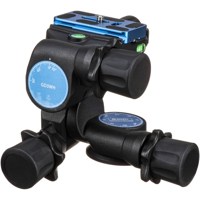 Benro GD3WH Cabezal Engranado 3 Vías Capacidad 6 Kg Altura 11 cm