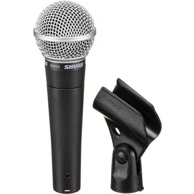 Shure SM58-CN Micrófono Vocal Cardioide con Cable XLR 7.6m y Funda