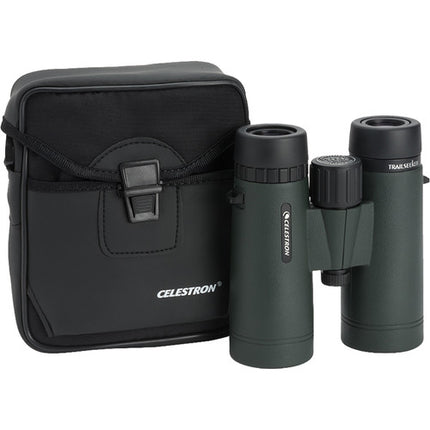 Celestron 8x42 TrailSeeker Prismáticos con 65° Ángulo de Visión y 6.5 ft Enfoque Cercano Estabilizador Incluido