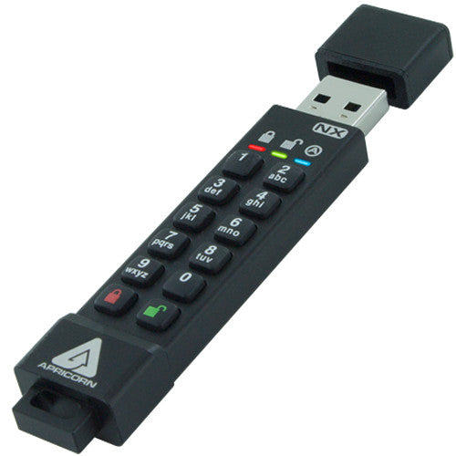 Apricorn Aegis Secure Key 8GB USB 3.1 Unidad Flash Encriptada IP67 resistente al agua y polvo