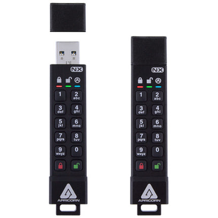 Apricorn Aegis Secure Key 8GB USB 3.1 Unidad Flash Encriptada IP67 resistente al agua y polvo