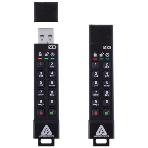 Apricorn Aegis Secure Key 8GB USB 3.1 Unidad Flash Encriptada IP67 resistente al agua y polvo