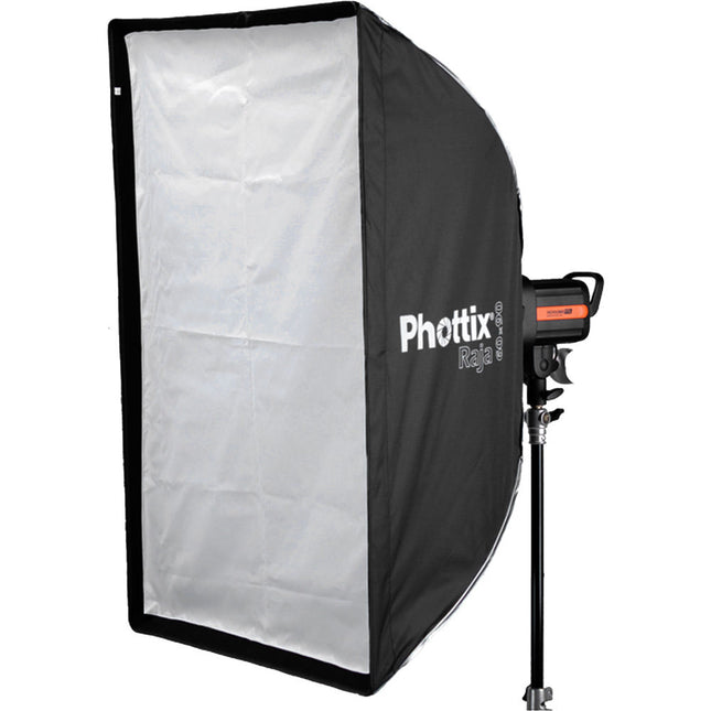 Phottix Raja Softbox Rectangular 60x89 cm con Rejilla y Difusores