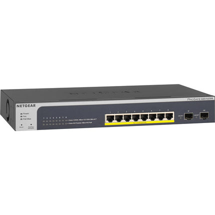 Netgear ProSAFE GS510TPP Switch gestionado Gigabit 8 puertos PoE+ 190W con SFP