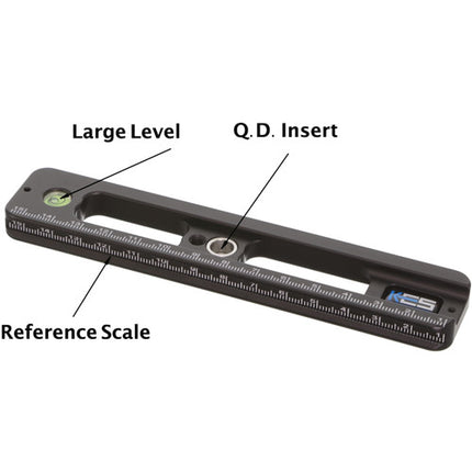 Kirk LRP-3 Rail Multipropósito 7.5" Aluminio 6061-T6 Nivel Burbuja Integrado