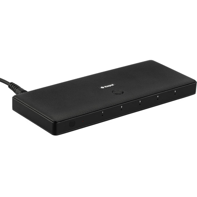 Kopul HDMI 2.0 5 x 1 Switcher con resolución 4K 60 Hz y control remoto IR