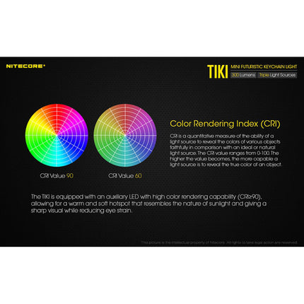 Nitecore TIKI LE Linterna Llavero LED Recargable 300 Lúmenes 2.2 Pulgadas