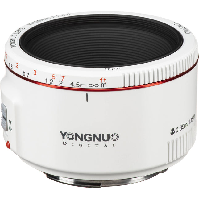 Yongnuo YN 50mm f/1.8 II Lente Canon EF Montura Metal 58mm
