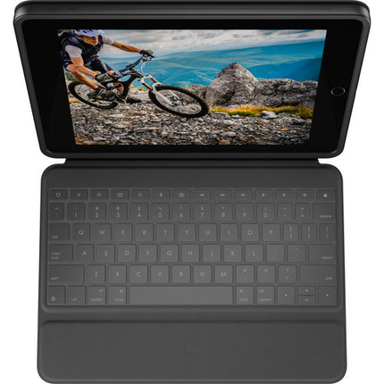 Logitech Rugged Folio Funda Teclado Protectora para iPad 10.2" 7 8 9 Gen Graphite