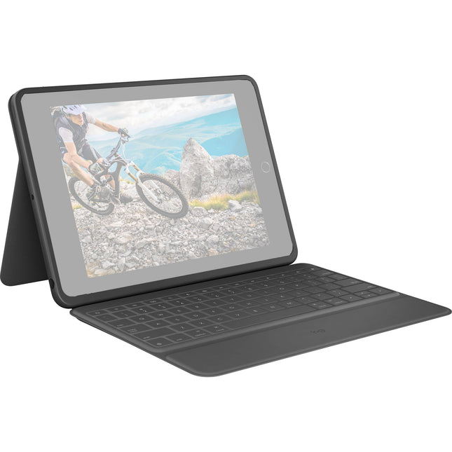 Logitech Rugged Folio Funda Teclado Protectora para iPad 10.2" 7 8 9 Gen Graphite