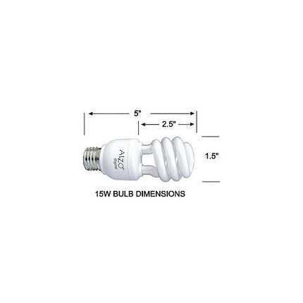 ALZO Joyous Light Bombilla CFL 15W 120V 5500K Luz Día 4-Pack