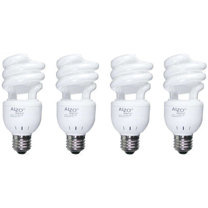 ALZO Joyous Light Bombilla CFL 15W 120V 5500K Luz Día 4-Pack