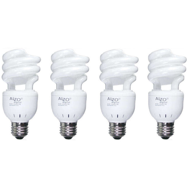 ALZO Joyous Light Bombilla CFL 15W 120V 5500K Luz Día 4-Pack