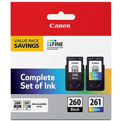 Canon PG-260 Negro CL-261 Color Pack de tinta 7.5ml y 8.3ml para Pixma TS5320