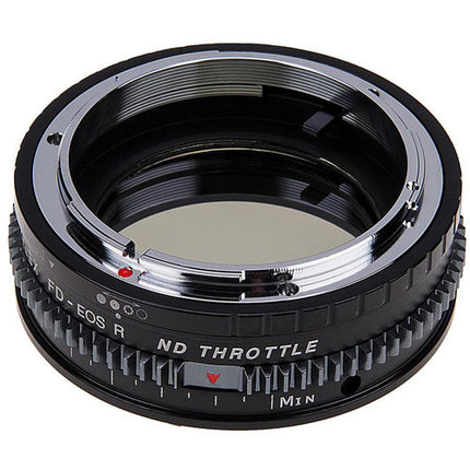 FotodioX Vizelex Adaptador de Montura Cine ND para Lentes Canon FD FL a RF con Control de Exposición 2 a 8 Stops