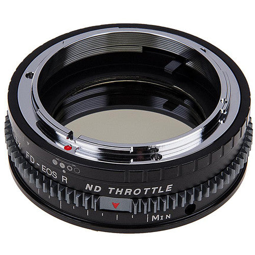 FotodioX Vizelex Adaptador de Montura Cine ND para Lentes Canon FD FL a RF con Control de Exposición 2 a 8 Stops
