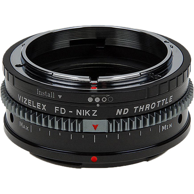 FotodioX Vizelex Cine ND Adaptador Montura Lente Canon FD FL a Nikon Z Control 2-8 Stops