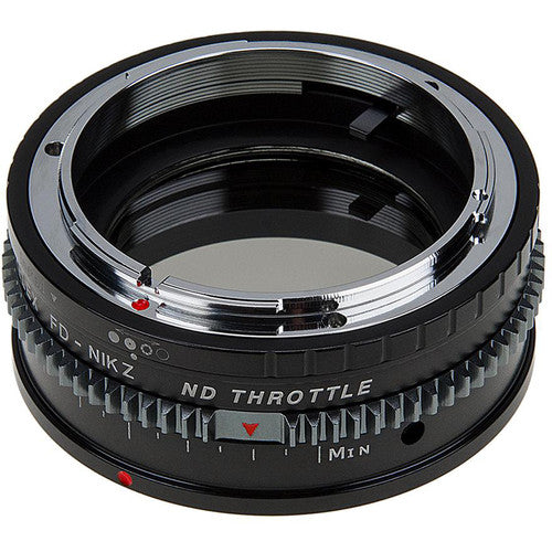 FotodioX Vizelex Cine ND Adaptador Montura Lente Canon FD FL a Nikon Z Control 2-8 Stops