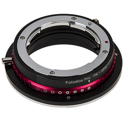 FotodioX DLX Adaptador de Montura para Pentax K a FUJIFILM G con Control de Apertura