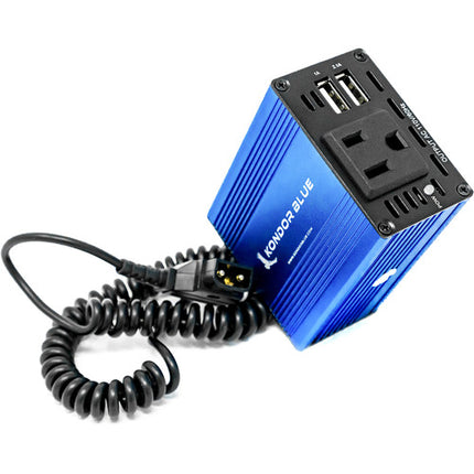 Kondor Blue SPARK 150 Inversor de Corriente D-Tap a AC 100-250W 2 Puertos USB