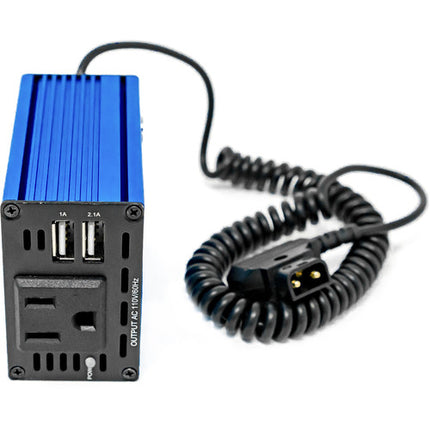 Kondor Blue SPARK 150 Inversor de Corriente D-Tap a AC 100-250W 2 Puertos USB