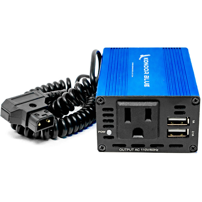 Kondor Blue SPARK 150 Inversor de Corriente D-Tap a AC 100-250W 2 Puertos USB